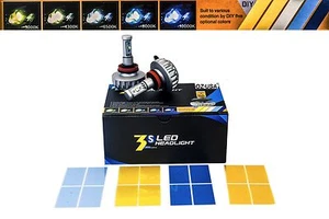 MULTI COLOR H10 LED HIGH OUTPUT BULB LAMP Headlight Xenon White YELLOW BLUE BEAM - Bild 1 von 7