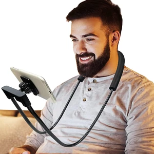 Phone Holder for Bed, Upgraded Neck Phone Holder Lazy Phones Stand 360°Rotation - Picture 1 of 12
