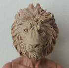 Unpaited Head 1/6 Lion Sculpt DIY Part Sculpt Fit Action Figure Doll Model Gift