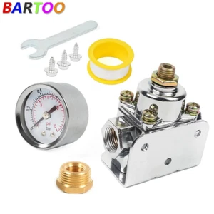 12-804 Low Fuel Pressure Regulator Gauge for Holley Carburetor Carb Quick Fuel - Picture 1 of 11