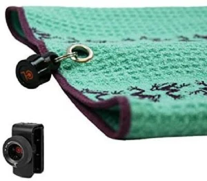 Frogger Golf Microfiber Waffle TRAX Towel with Bag Latch-It - Picture 1 of 6