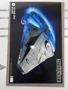 Affiche STAR WARS EA Battlefront II Faucon Millenium - La saison Han Solo 2018 - Photo 1/12