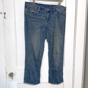 Lucky Brand Sweet N Crop Jeans Womens 6/28 Low Rise Medium Wash Blue Denim - Picture 1 of 6
