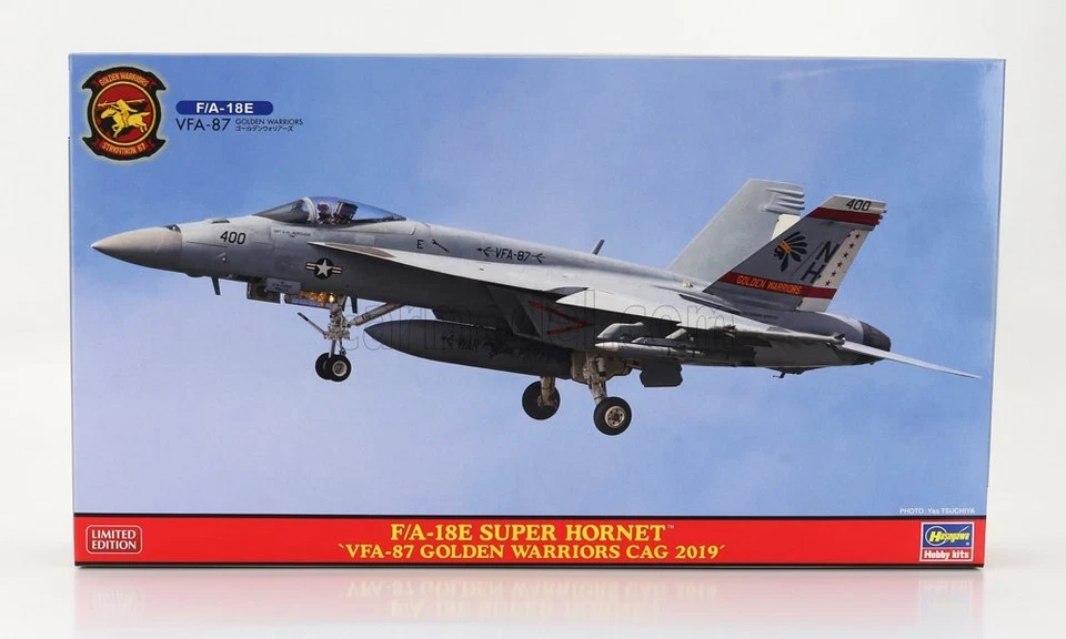 1/72 HASEGAWA - GRUMMAN - F/A-18E SUPER HORNET VFA-87 GOLDEN WARRIORS CAG 02417 - Immagine 1 di 1