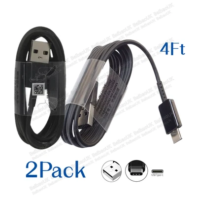 2Pack USB C Cable 4FT Fast Charging Type C Cord For Samsung Android Charger Cord - Image 1 of 4
