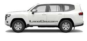 Toyota Landcruiser Side Door Decals Both Sides Graphics Any Series - Picture 1 of 7