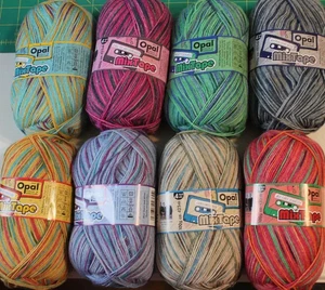 Opal Sock Yarn Mixtape Mix full set 8 skeins 100g 75% wool 25% nylon fingering - Picture 1 of 2