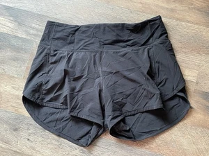 Lululemon Speed Up Shorts Black, 4” Inseam, Size 4, Lined - Picture 1 of 6