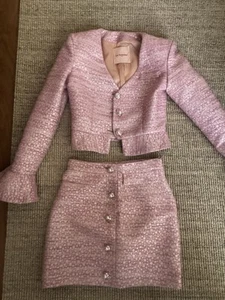 La Semaine Paris Tweed Set size 34 Pink - Picture 1 of 5