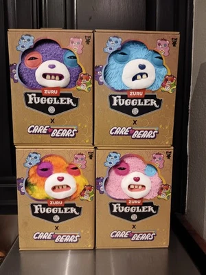 XRARE Fuggler Zuru Care Bears Complete Set of All 4 - Image 1 of 4