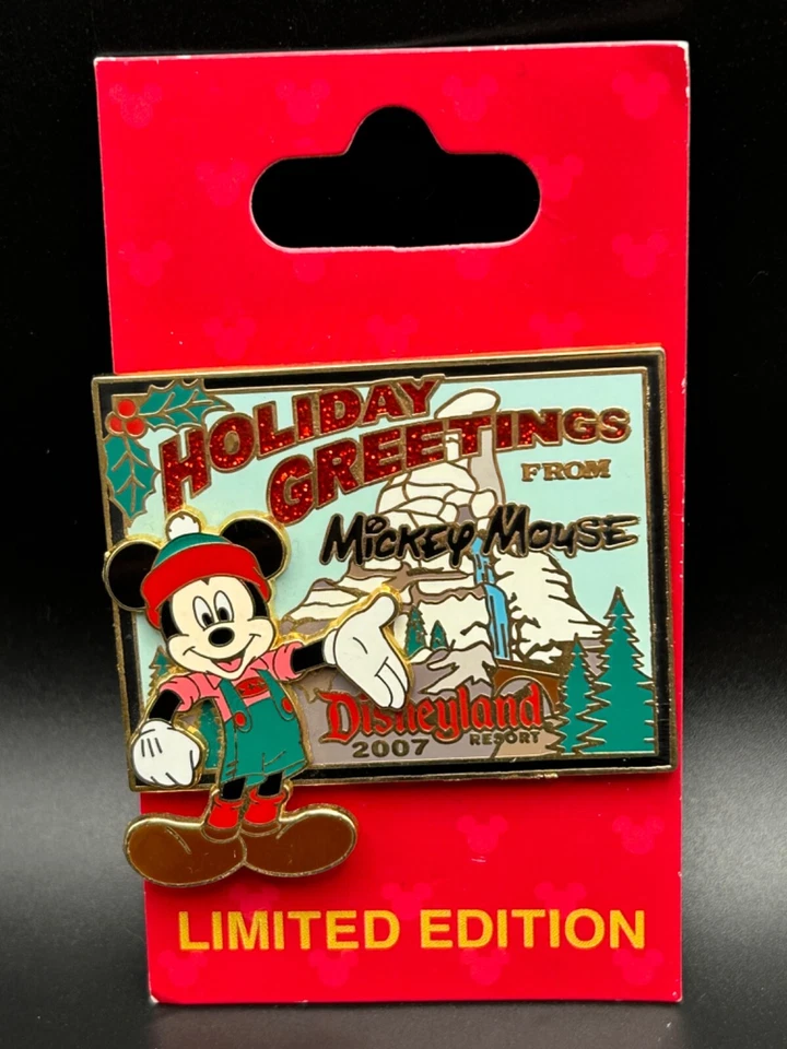 Значок Holiday Greetings from Mickey Mouse-Disneyland Resort - LE - Изображение 1 из 1