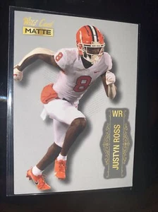 Justyn Ross 2022 Wild Card Matte #MB-66 White RC Clemson Tigers Chiefs Hot - Picture 1 of 4