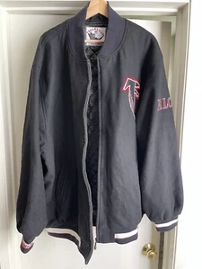 Authentic Mitchell & Ness Atlanta Falcons Throwback Varcity Jacket SZ 58 "RARE" - Picture 1 of 7