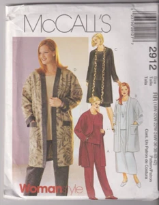 2912 McCALLS Easy - JACKET TOP PANTS & SKIRT - Sz 18/20/22/24 - Picture 1 of 1