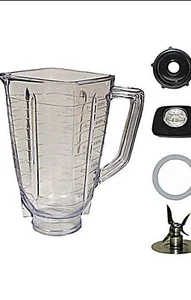 Complete. 5 Cups 6 PCs Plastic Jar Oster Blender Set - Picture 1 of 1