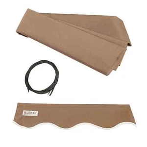 ALEKO Fabric Replacement For 10x8 Ft Retractable Awning Sand Color - Picture 1 of 9