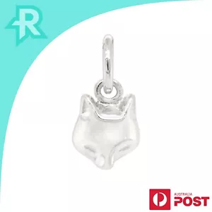 Fox Head Sterling Silver 925 Pendant Charm - Picture 1 of 6