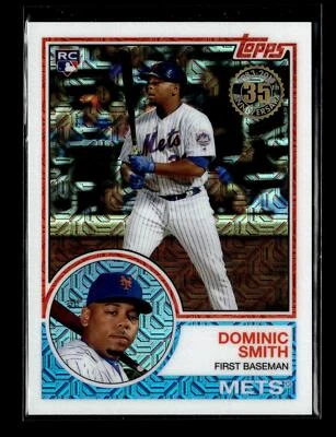 2018 Topps Silver Pack Mojo Refractor #36 Dominic Smith RC New York Mets - Image 1 of 2
