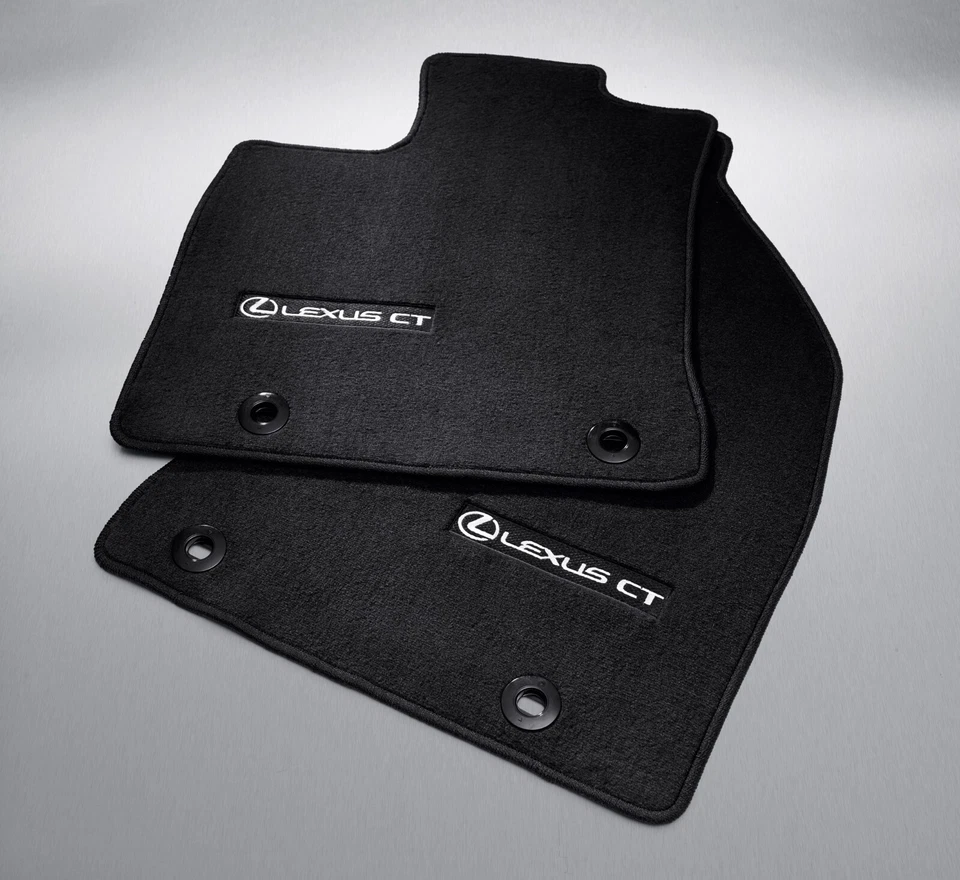 LEXUS CT200H 2011-2017 4 PCS BLACK CARPETED FLOOR MATS  PT208-76110-25 - Image 1 of 1