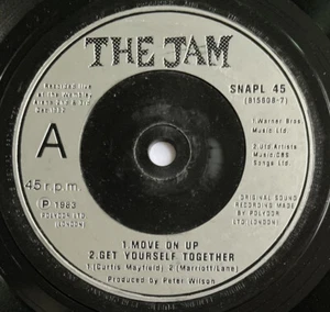THE JAM -Live At Wembley/Move On Up- Rare ‘freebie’ 7” (Vinyl Record) SNAPL 45 - Imagen 1 de 4