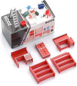 Diorama 1/64 Car Garage Maintenance Tools Model Set Workshop Props Scenes Model - Picture 1 of 23