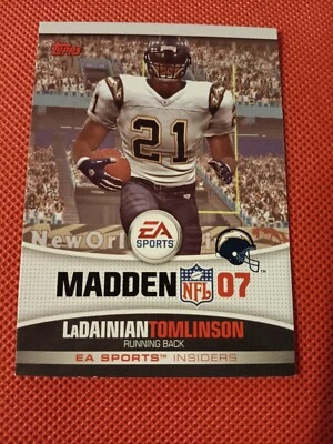 2006 LADAINIAN TOMLINSON TOPPS EA SPORTS MADDEN CARD #3 SD CHARGERS NY JETS - Image 1 of 2