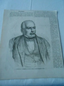 Gravure 1859 - Nécrologie Le Docteur Thierry  - Picture 1 of 1