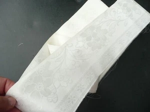 galon ancien en coton damassé de fleurs époque 1900 10 cm x 5,60 m - Imagen 1 de 5