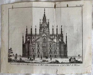 FACCIATA DUOMO DI MILANO THOMAS LACHS UM 1750 MAILAND DOME - Bild 1 von 1