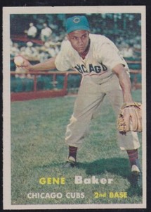 1957 TOPPS   # 176 GENE BAKER VB 655