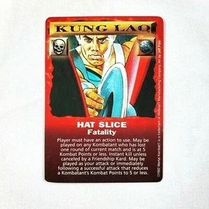 Juego de Mortal Kombat Kard JCC 1992 Kung Lao Sombrero Rebanada Fatalidad MP Juego de Cartas - Imagen 1 de 2