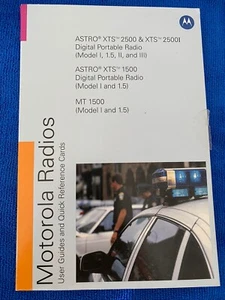 MOTOROLA User Guide CD & Quick Reference Cards ASTRO XTS 1500 2500 MT1500 - Zdjęcie 1 z 3