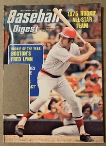 1975 BASEBALL DIGEST - Fred Lynn - Boston Red Sox - Picture 1 of 1
