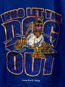 Vintage Scooby Doo Shirt Large Who Let The Dogs Out Cocoa Beach Fl RARE - Picture 1 of 4