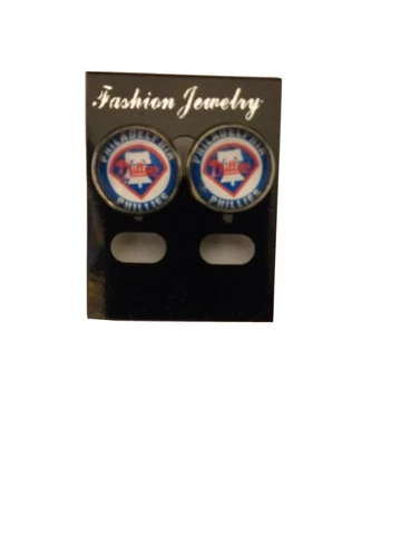 Phillies Earrings Post Earrings Cover