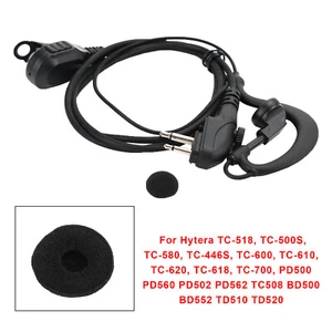 G-forme écouteur casque ovale PTT MIC pour Hytera TC-518 TC-500S TC-580 TC-446S - Zdjęcie 1 z 12