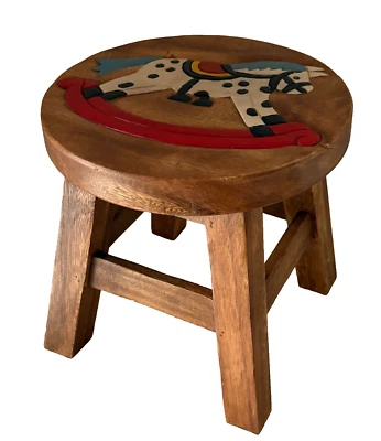 Taburete de madera para niños/niños/niños - Mecedor (HRK01) Foto 1 de 2