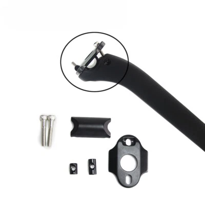 Tija de sillín de bicicleta BMX de carretera de fibra de carbono completa tubo de asiento de 0/25 grados 100*350 mm Foto 1 de 4