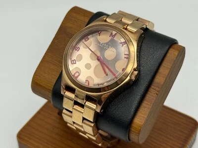 Marc Jacobs Ladies Henry Glossy Pop Rose Dial Rose Gold Steel Watch MBM3268 - Image 1 of 4