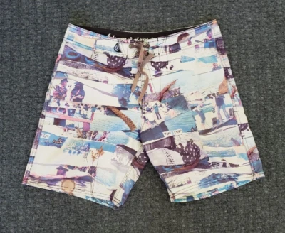 Volcom Men's Vintage Board Shorts Size 36 Pure Fun Lagoon of Doom Edition - Image 1 of 4