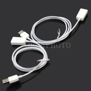 Smartphones 2pcs USB 2.0 Male to Female Extension Cables NEW cord - Afbeelding 1 van 7