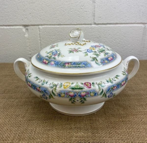 VINTAGE ROYAL WORCESTER MAYFIELD FINE BONE CHINA LIDDED TUREEN CASSEROLE DISH - Picture 1 of 8