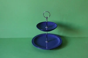 zauberhafte zweistöckige Etagere Teller Friesland Ammerland Blau Blue 038514 - Picture 1 of 1