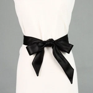 NEW Women's Ladies Casual Wrap Around Tie Corset Cinch Soft Leather Waist Belt - Picture 1 of 16