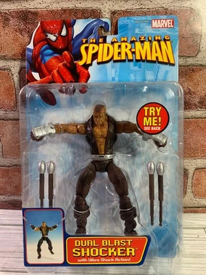 🔥 ToyBiz Spider-Man Clásicos DUAL BLAST SHOCKER Nuevo Sin usar, en caja Marvel Legends 6" 1:12 Foto 1 de 4