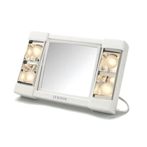 Two-Sided Makeup Mirror with Lights - Vanity Mirror with 3X Magnification & - Picture 1 of 7