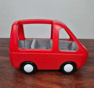 Vintage Little Tikes Family Dollhouse Red Panel Minivan Van Car 11” Vehicle - Picture 1 of 15