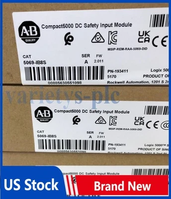 Allen Bradley 5069-IB8S Ser A Compact5000 DC Safety Input Module New - Image 1 of 4