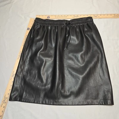 Downeast skirt size XXL Vegan Leather Drawstring Black  - Image 1 of 4