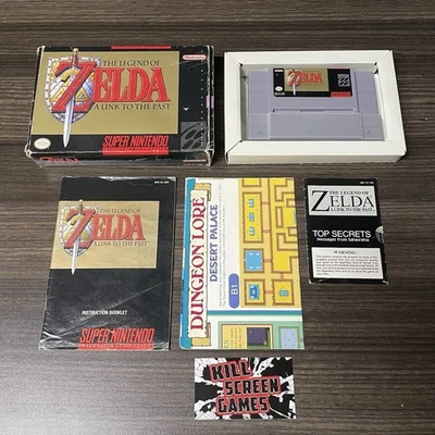 The Legend of Zelda: A Link to the Past Super Nintendo SNES COMPLETE Map+Secrets - Image 1 of 4
